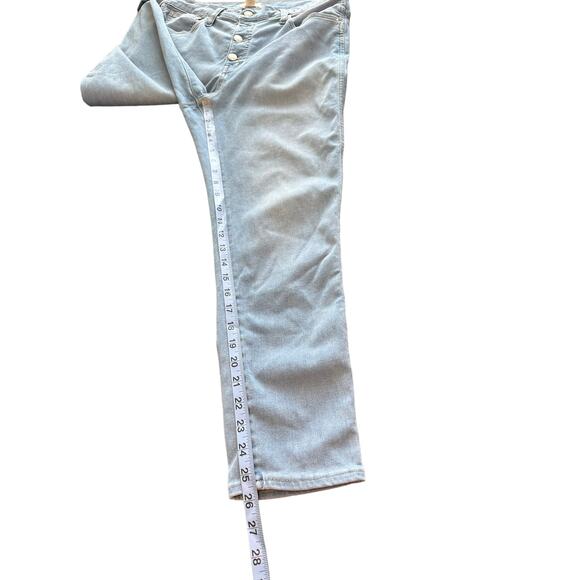 Madewell Button Light Wash Berrington Wash Roadtripper Skinny Leg Jeans 32 - Picture 11 of 12